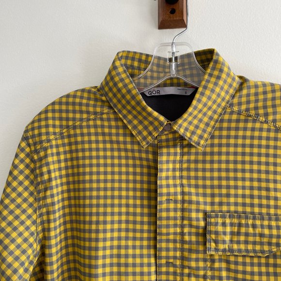 Qor SportTech Mens S Short Sleeve Casual Button Down - Picture 4 of 6